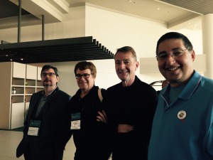 Phoef Sutton, Max Collins, Lee Child and Lee Goldberg at Bouchercon 2014